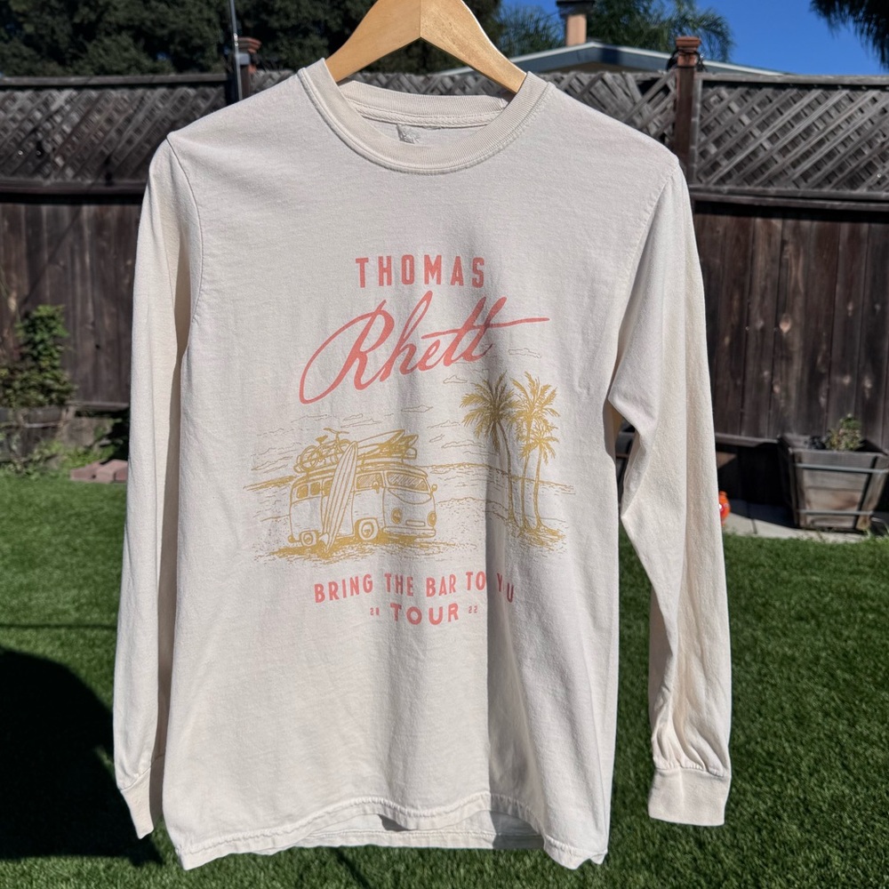 Thomas Rhett Bring the Bar Tour Merch Long Sleeve T-Shirt Tee size S